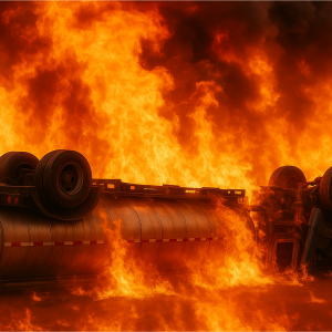 20250523_1945_Fiery Truck Accident_remix_01jvyqvxtme3n9h8n9fscv5v85 1